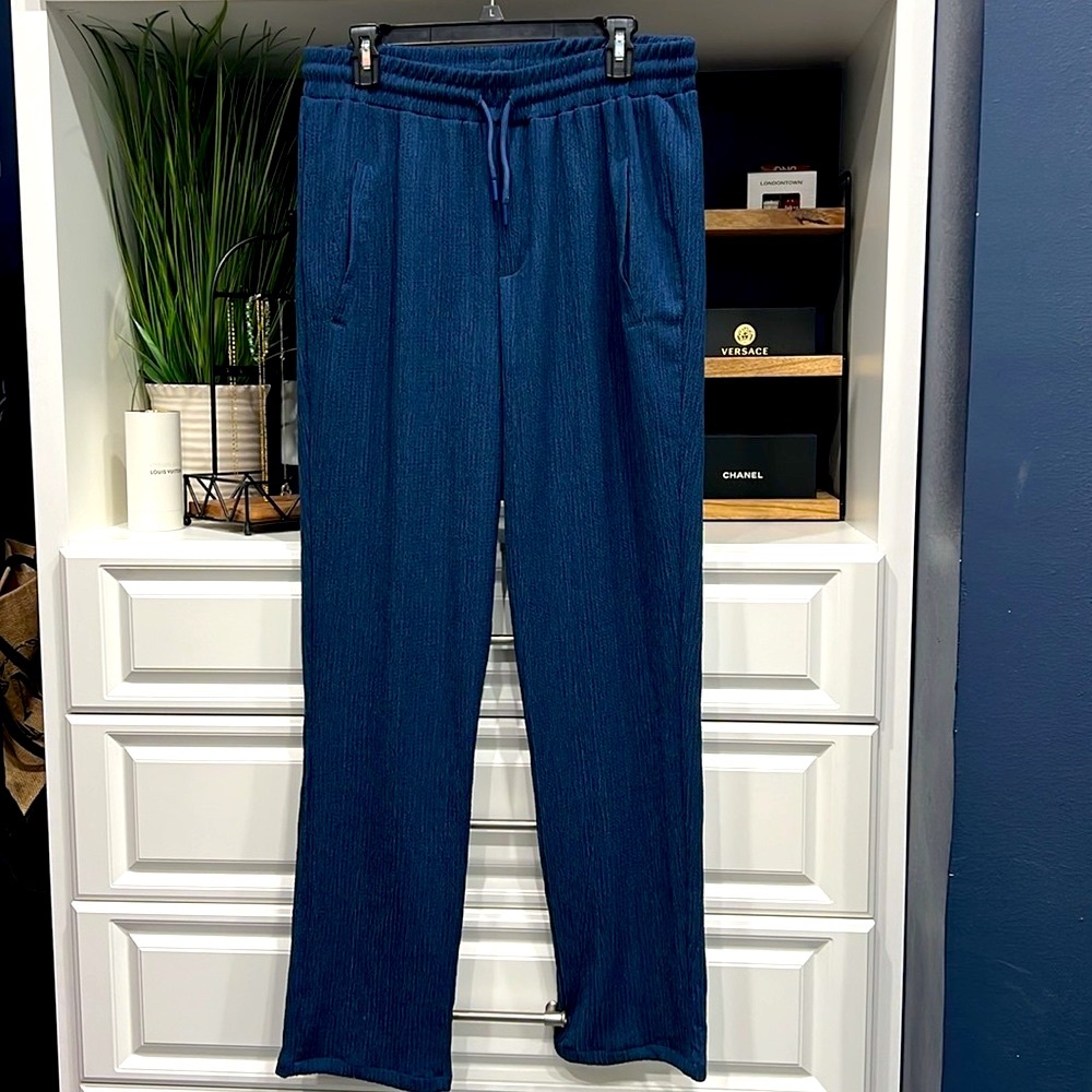 Envy Men  2 piece shirt & pants navy blue XL %95 POLYESTER %5 LYCRA - Picture 8 of 11